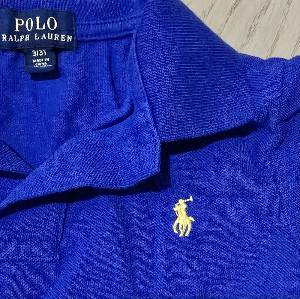 Polo by Ralph Lauren Blue Boys Polo Shirt - Picture 3 of 5